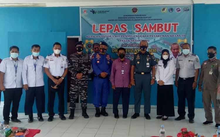 Kasat Polairud Polres Seruyan Hadiri Pisah Sambut Kepala UPP Teluk Segintung