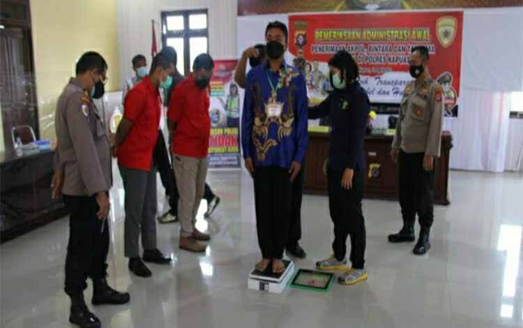 163 Peserta Seleksi Polri Ikuti Rikmin Awal di Polres Kapuas