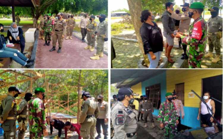 Tak Pakai Masker, Pengunjung Taman Hijau Kasongan Diberi Sanksi