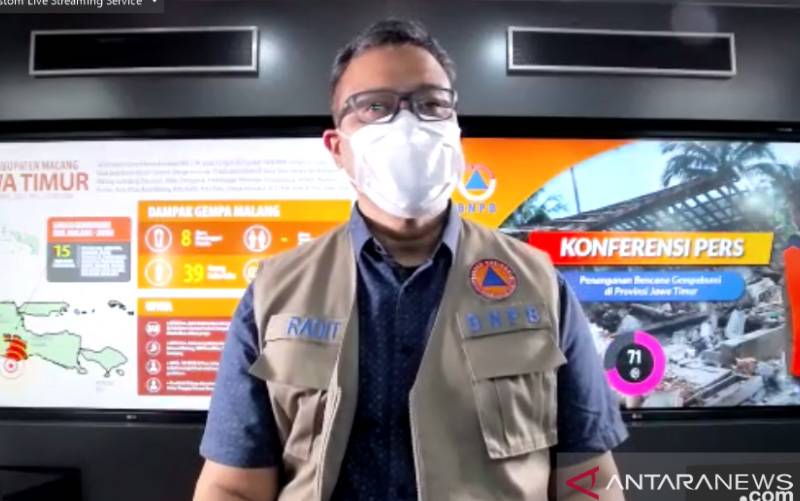 BNPB Catat 8 Orang Meninggal Dunia akibat Gempa Malang
