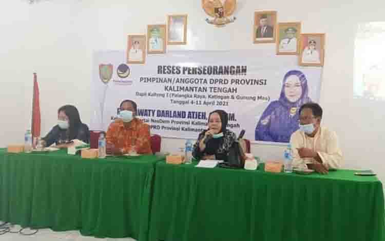 Ini Aspirasi yang Disampaikan Warga Desa Tumbang Miwan kepada Waket III DPRD Kalteng