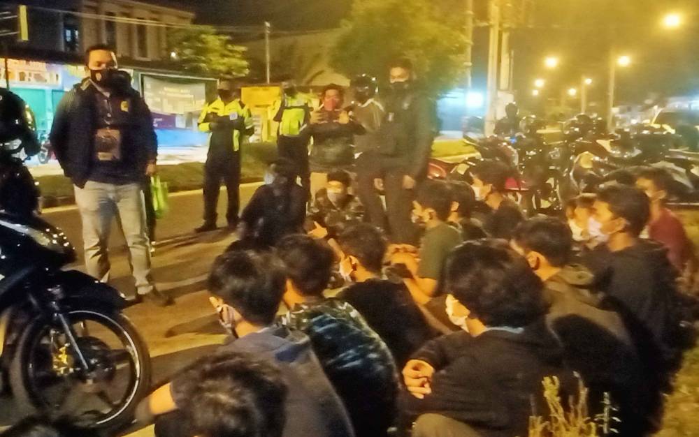 Polisi Amankan Puluhan Remaja Terlibat Balapan Liar di Palangka Raya