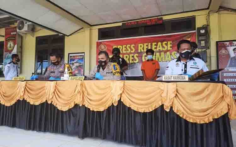 Polres Gunung Mas Tangkap Pria Diduga Pengedar Sabu