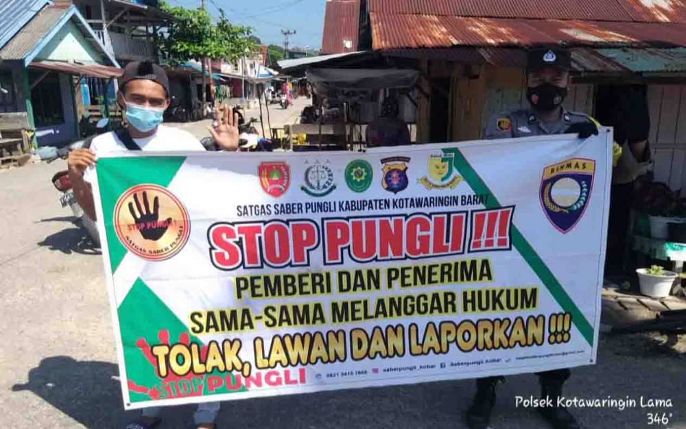 Berantas Pungli, Polsek Kolam Sosialisasikan Ancaman Hukum Pelaku Pungli