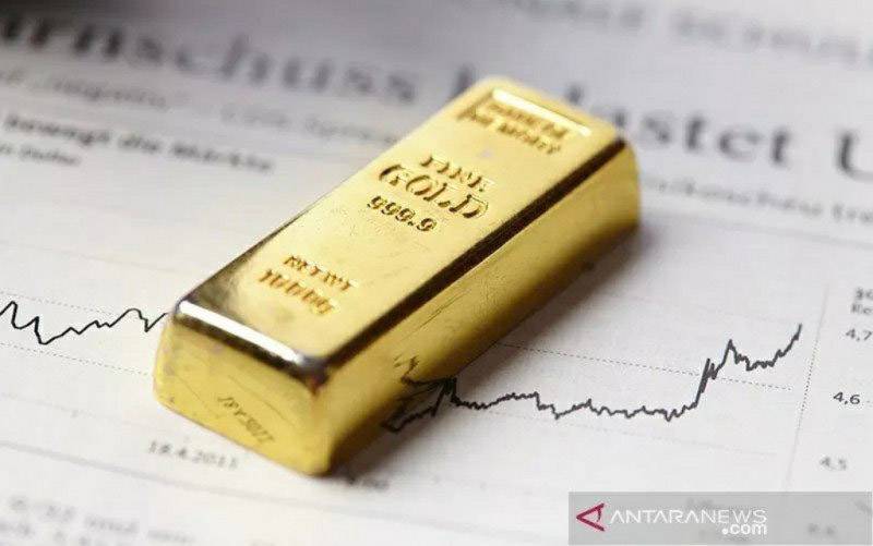 Emas Anjlok 38,3 Dolar Karena Rencana Fed Gandakan Kenaikan Suku Bunga
