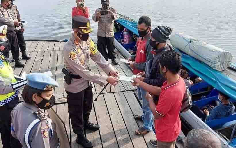 Kapolres Seruyan Ingatkan Pengguna Angkutan Sungai Utamakan Keselamatan dan Kesehatan