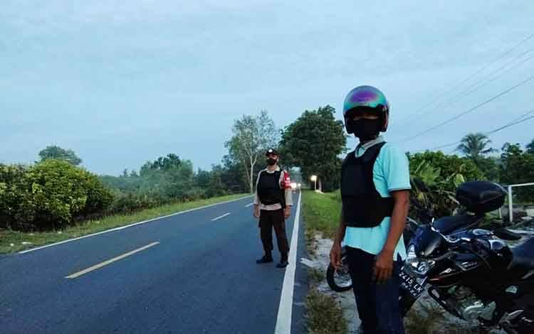 Polsek Sebangau Patroli Dini Hari Antisipasi Aksi Balapan Liar