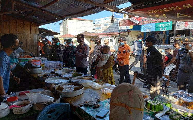 Operasi Yustisi di Kecamatan Katingan Hilir Sasar Pasar Ramadan