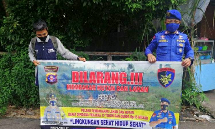 Satpolair Polres Kapuas Terus Imbau Masyarakat Cegah Karhutla