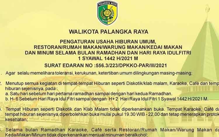 Diskotik di Palangka Raya Dilarang Buka Selama Ramadan