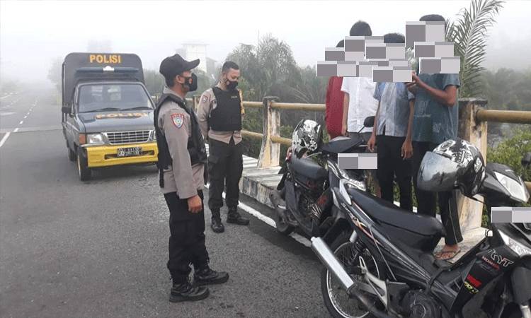 Polsek Katingan Hilir Tingkatkan Patroli Subuh Antisipasi Balapan Liar