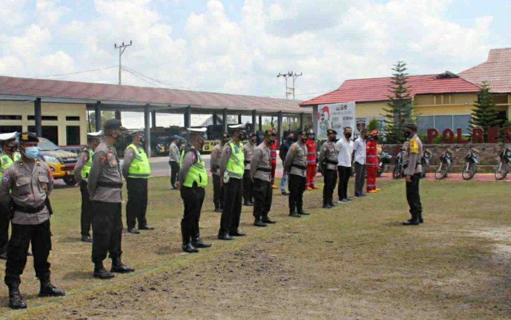 Tingkatkan Sinergisitas, Polres Kapuas Gelar Apel Siaga Karhutla