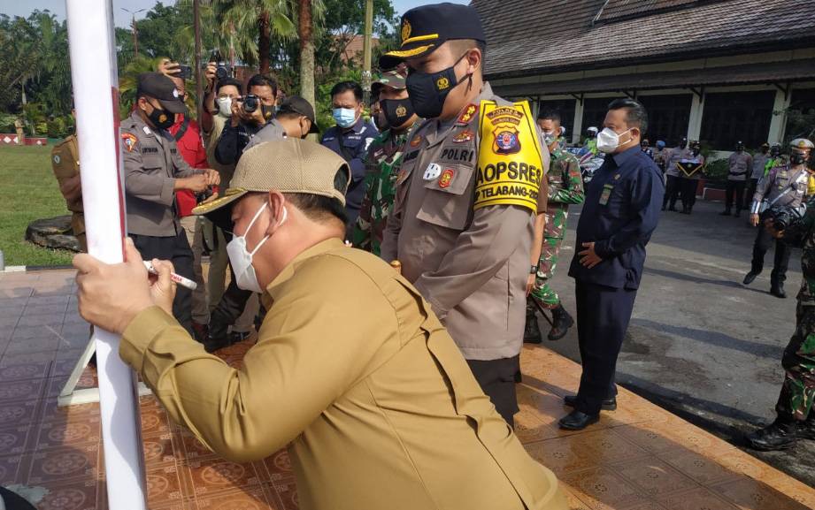 Bupati Kotim dan Kapolres Pimpin Deklarasi Dukungan Peniadaan Mudik Lebaran