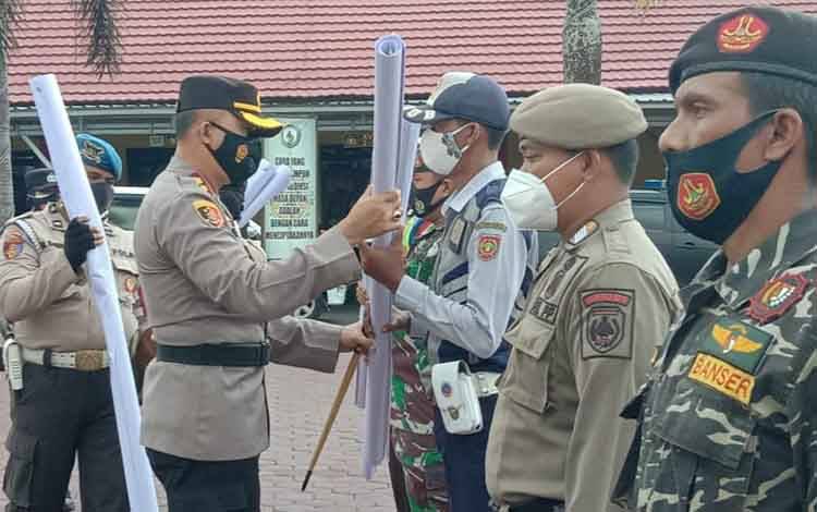 Polres Kobar Bersama Forkopimda Gelar Apel Dukung Larangan Mudik Idul Fitri 1442 H