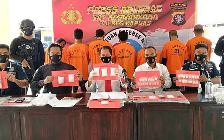 Ini Jumlah Tindak Pidana Narkotika Ditangani Satresnarkoba Polres Kapuas Sejak Januari 2021