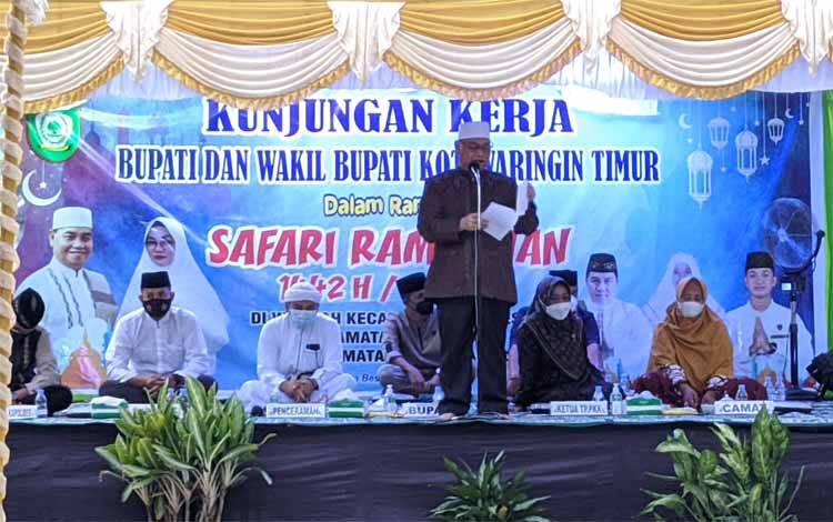 Bupati Kotim Safari Ramadan di Kecamatan Kota Besi
