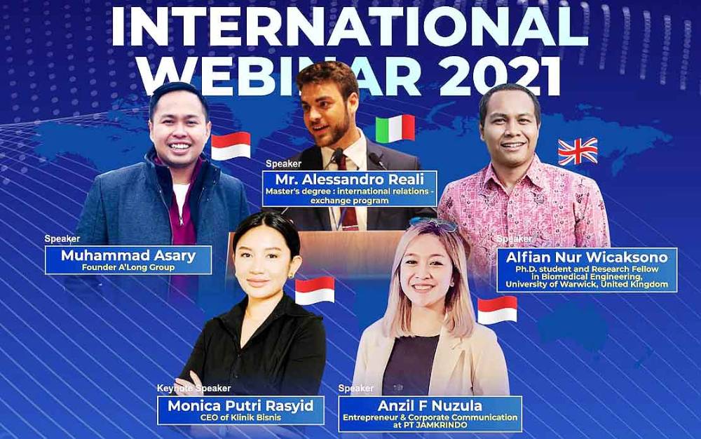 HIMA Kobar di Palangka Raya Bersama Klinik Bisnis Gelar Webinar Internasional Terbesar di Kalimantan Tengah