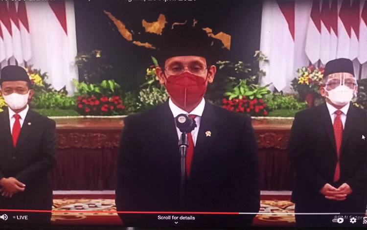 Presiden Lantik Nadiem Makarim Sebagai Mendikbud-Ristek