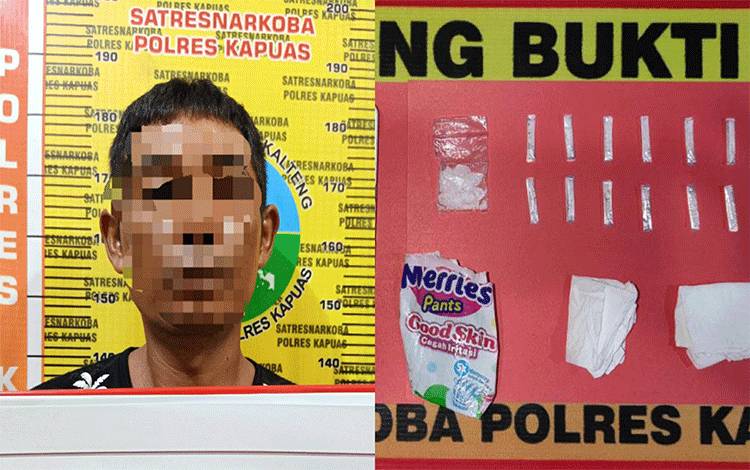 Simpan 6,76 Gram Sabu, Terduga Pengedar Ini Ditangkap Satresnarkoba Polres Kapuas