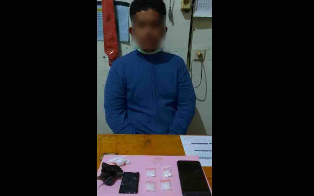 Pengedar Sabu Ditangkap di Sekitar Kelurahan Kota Besi Hulu