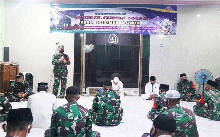 Kodim 1013 Muara Teweh Gelar Peringatan Nuzulul Quran