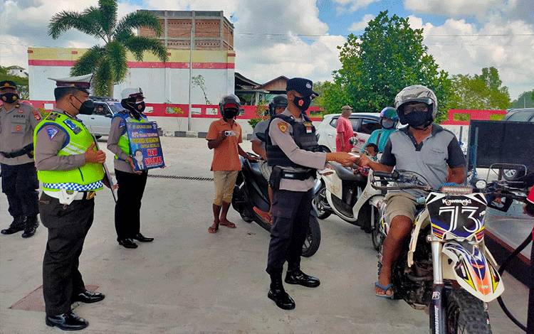 Ini Cara Satlantas Polres Seruyan Imbau Warga Untuk Tidak Mudik Lebaran