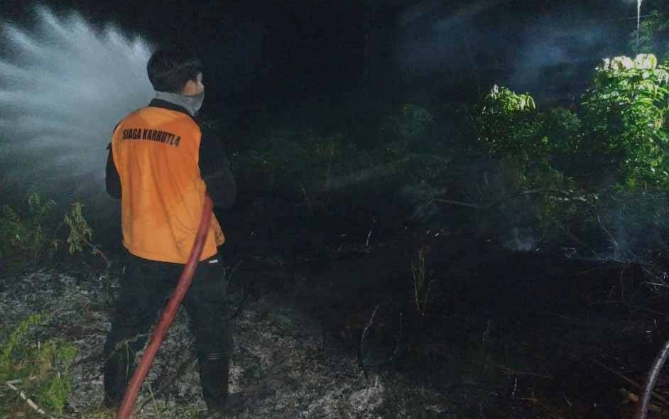 BPBD Kobar Padamkan Kebakaran Lahan 0,75 Hektare Selama 2 Jam