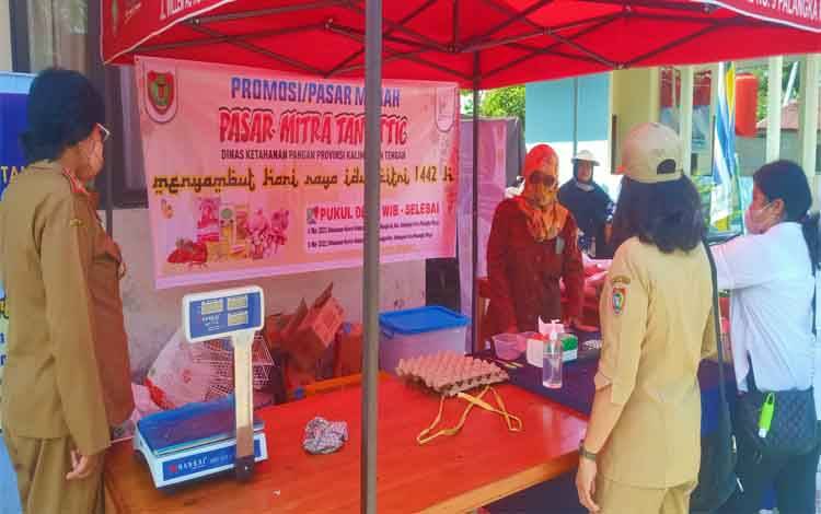Dinas Ketahanan Pangan Kalteng Gelar Pasar Murah untuk Masyarakat