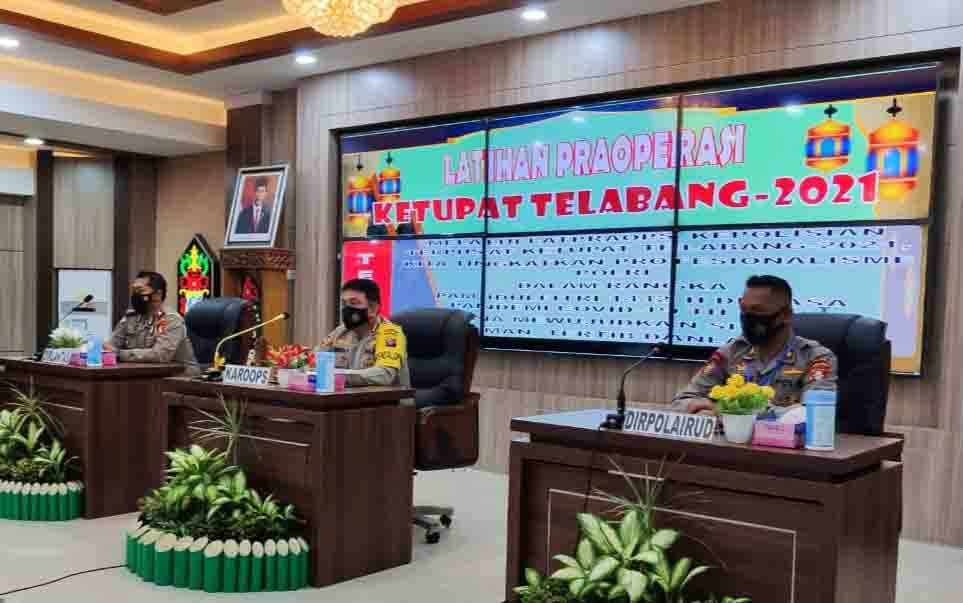 Polda Kalteng Gelar Latihan Pra Operasi Ketupat Telabang 2021