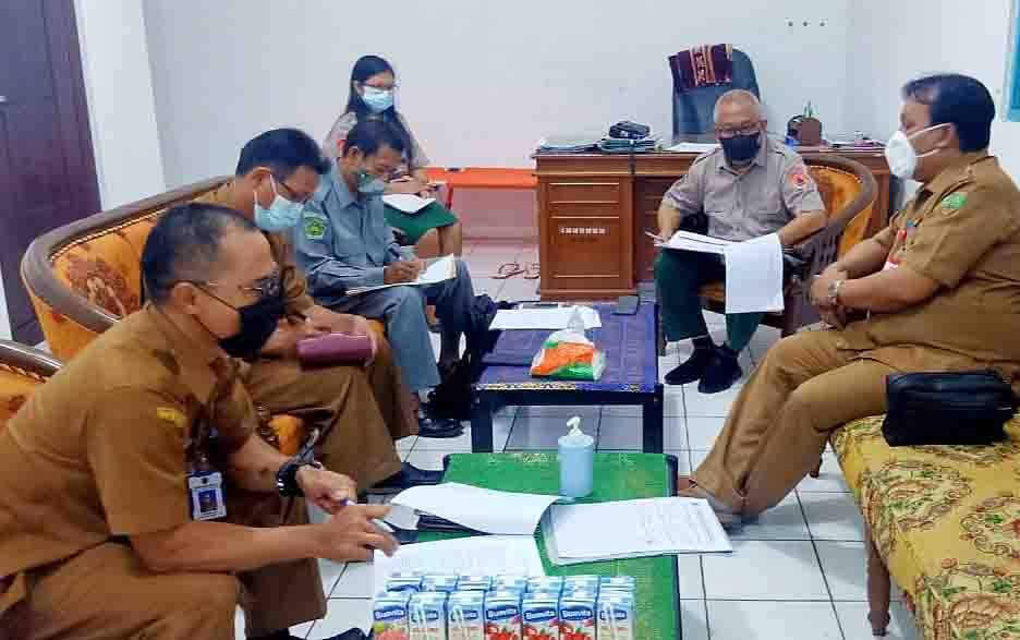 BPBD Damkar Gelar Rapat Koordinasi Persiapan Pembelajaran Tatap Muka