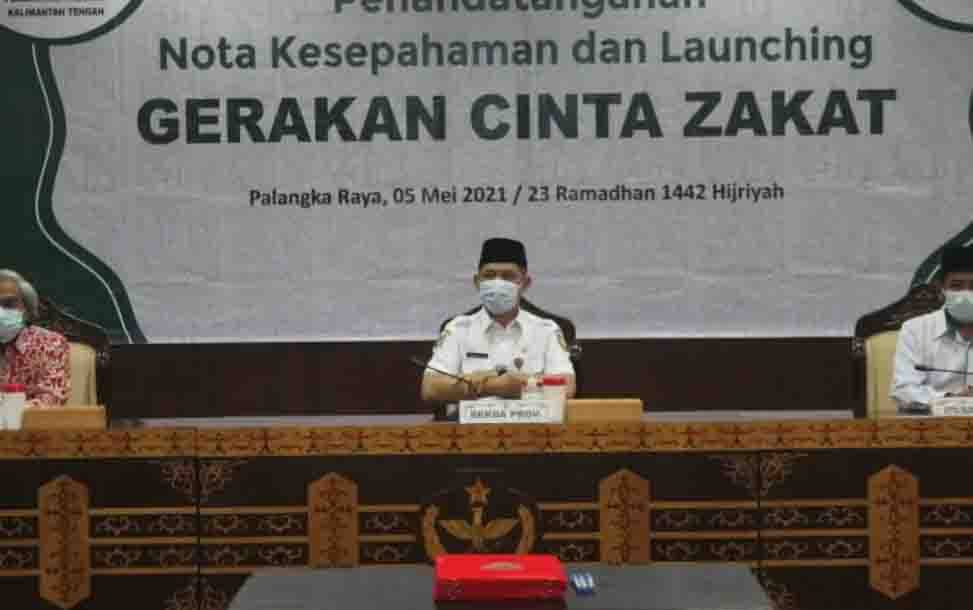 Sekda Harap Gerakan Cinta Zakat Jadi Momentum Awal Kebangkitan Zakat di Kalteng