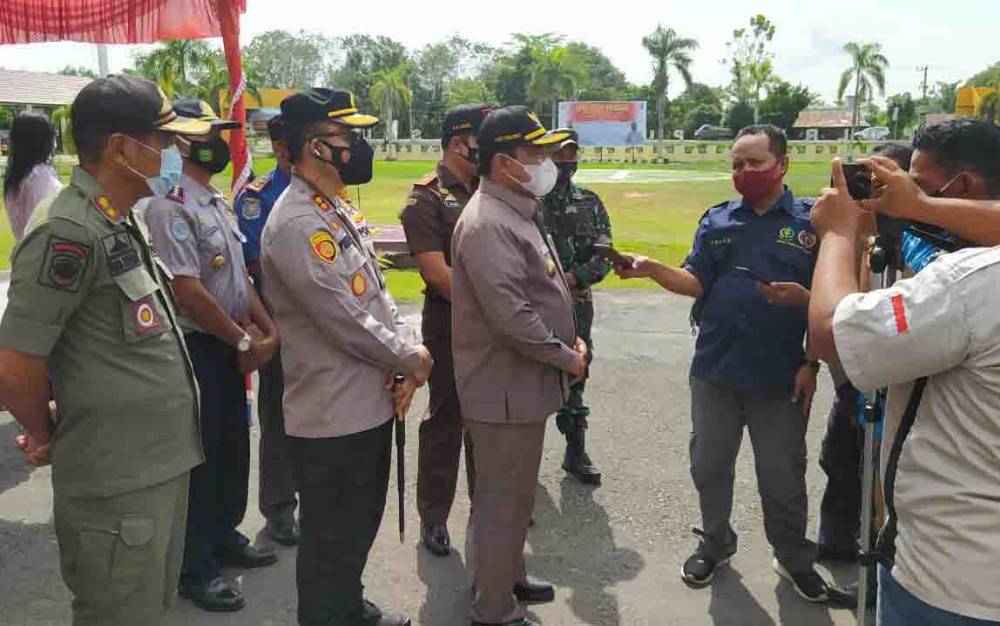 Bupati Pulang Pisau Pimpin Apel Gelar Pasukan Operasi Ketupat Telabang 2021