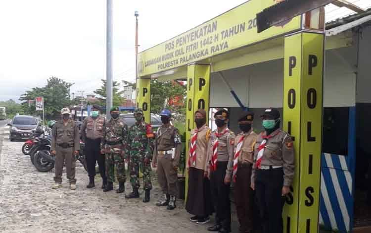 Kodim Palangka Raya Terjunkan Personel di Pos Penyekatan