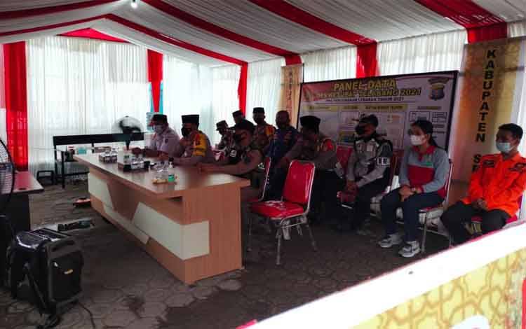 Kapolda Kalteng Pantau Pengamanan Lebaran di Seruyan Secara Virtual