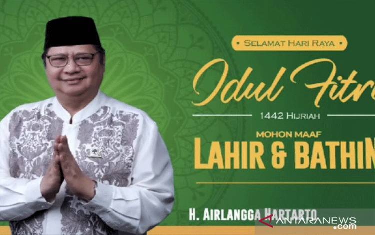 Idul Fitri, Airlangga: Tradisi Bermaafan Lebih Bermakna Saat Pandemi