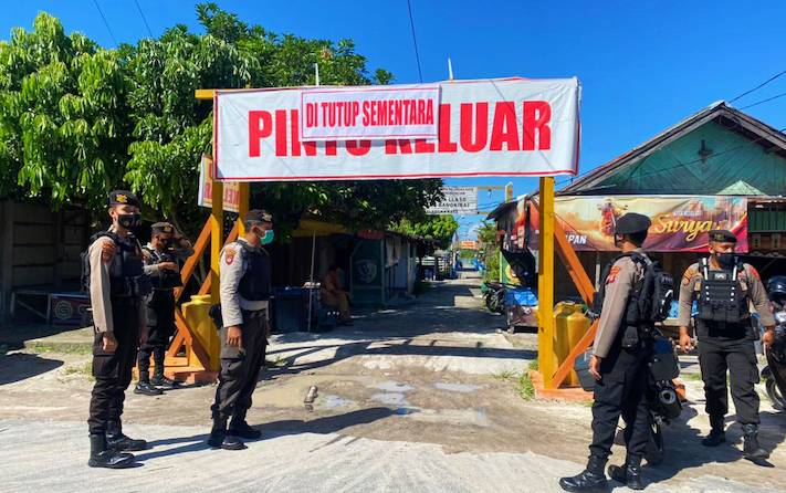 Polda Kalteng Cek Penutupan Tempat Wisata