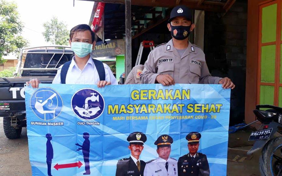 Bhabinkamtibmas Polsek Gunung Purei Ajak Warga Terapkan Pola Hidup Sehat