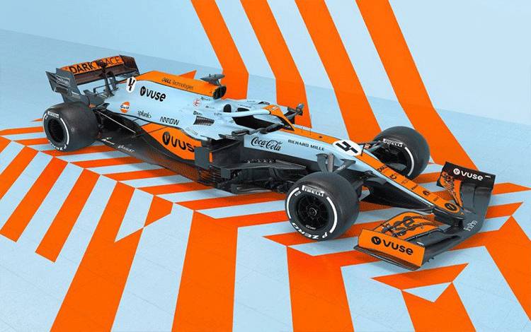 McLaren Akan Dibalut Livery Ikonik Gulf di Grand Prix Monako