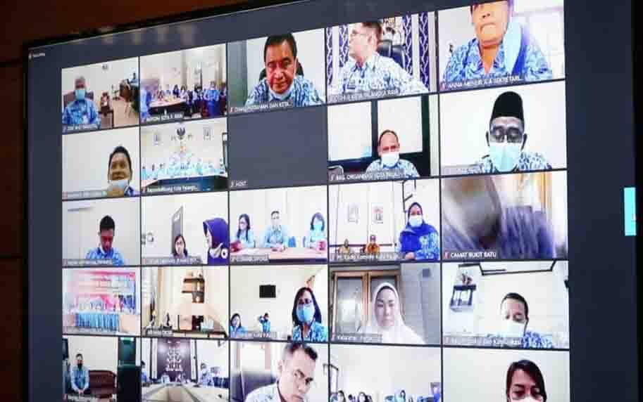 ASN Pemko Palangka Raya Halalbihalal Secara Virtual