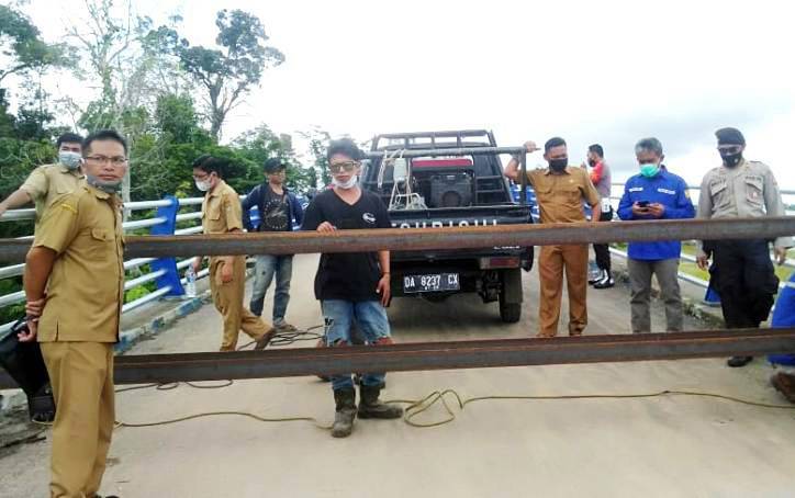 Akses Jembatan Muara Teweh - Jingah Kembali Ditutup Sementara