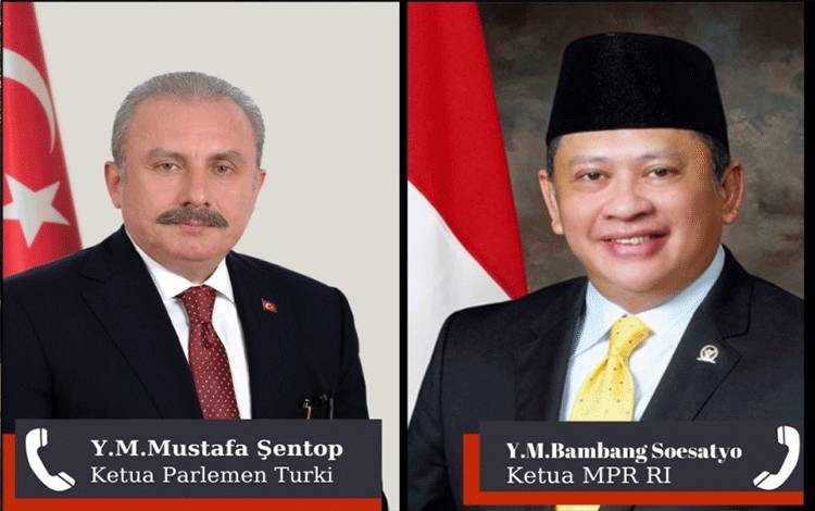 Ketua MPR RI dan Ketua Majelis Turki Bahas Agresi Israel ke Palestina
