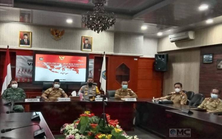 Wakil Bupati Murung Raya Ikuti Rapat Virtual dengan Jokowi Bahas ini