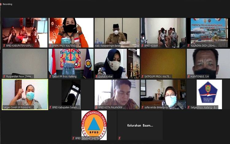 Satgas Covid-19 Kalteng Bahas Pelaksanaan Karantina Pelaku Perjalanan