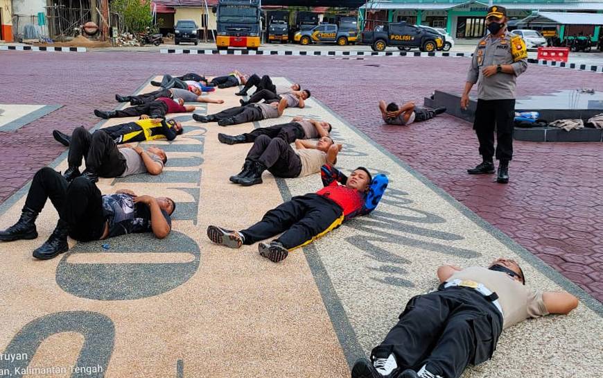 Personel Polres Seruyan Kelebihan Berat Badan Dituntut Lakukan ini