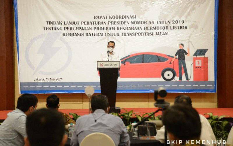Kemenhub Susun Peta Jalan Dukung Percepatan Kendaraan Berbasis Baterai