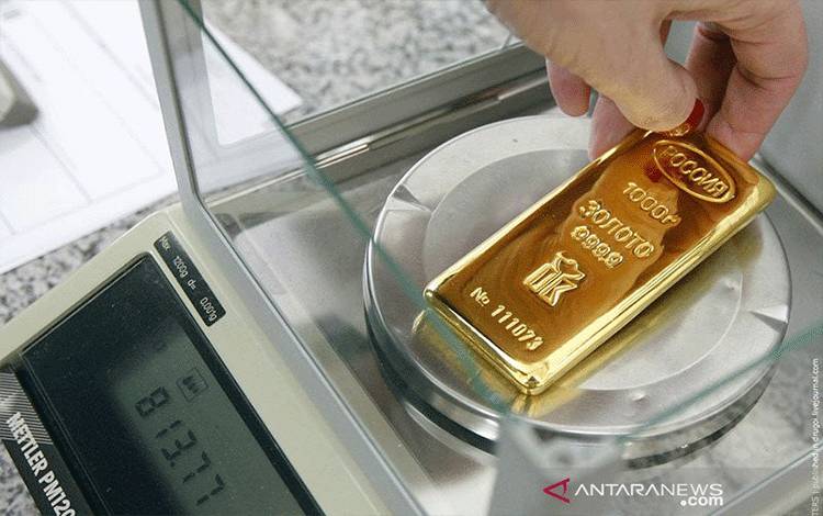 Emas Naik Hari Keenam Ditopang Penurunan Dolar dan "Yield" Obligasi AS