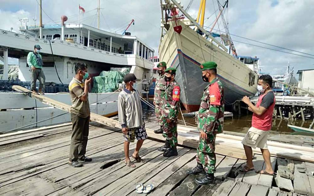 Koramil Kumai Perketat Pengawasan di Pelabuhan Kecil