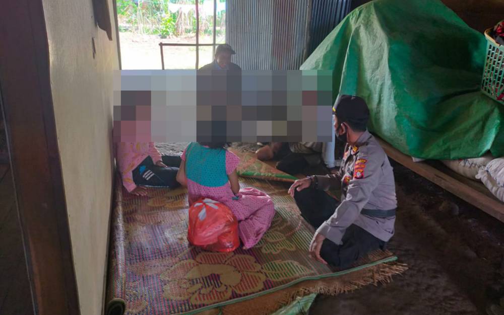 Kapolsek Katingan Kuala Sambangi Korban Dugaan Tindak Pidana Pencabulan