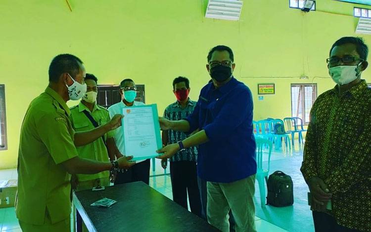 Pemprov Kalteng Terima Hibah Tanah 1.250 Meter Persegi dari Pemerintah Desa Teluk Bogam