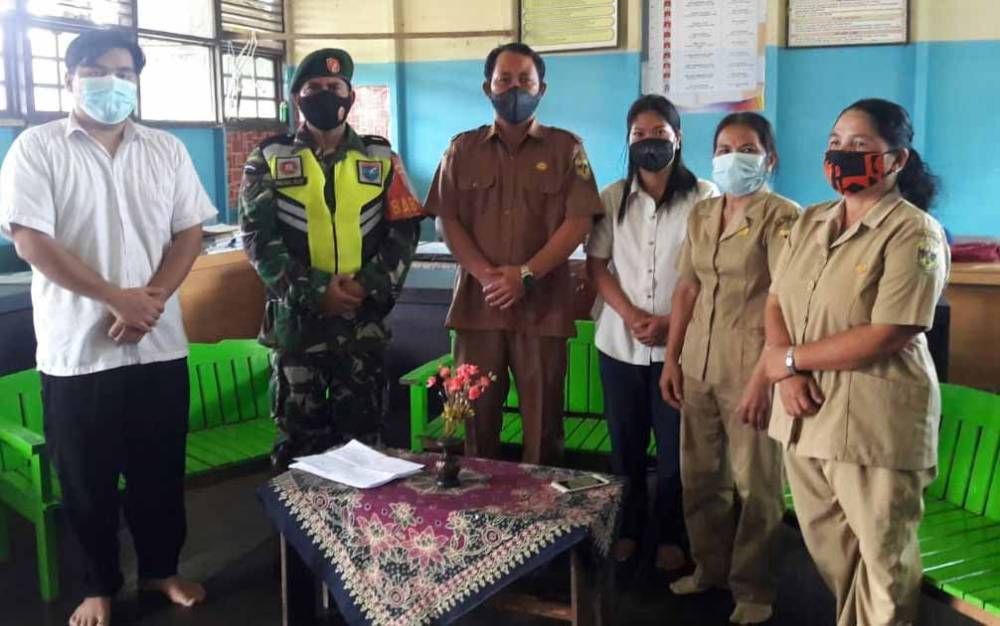 Babinsa Koramil 1016-08 Tumbang Miri Jalin Koordinasi Wujudkan Visi Misi Pendidikan